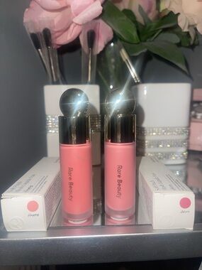 Rare Beauty Liquid Blush Duo — Coral Pink & Soft Pink